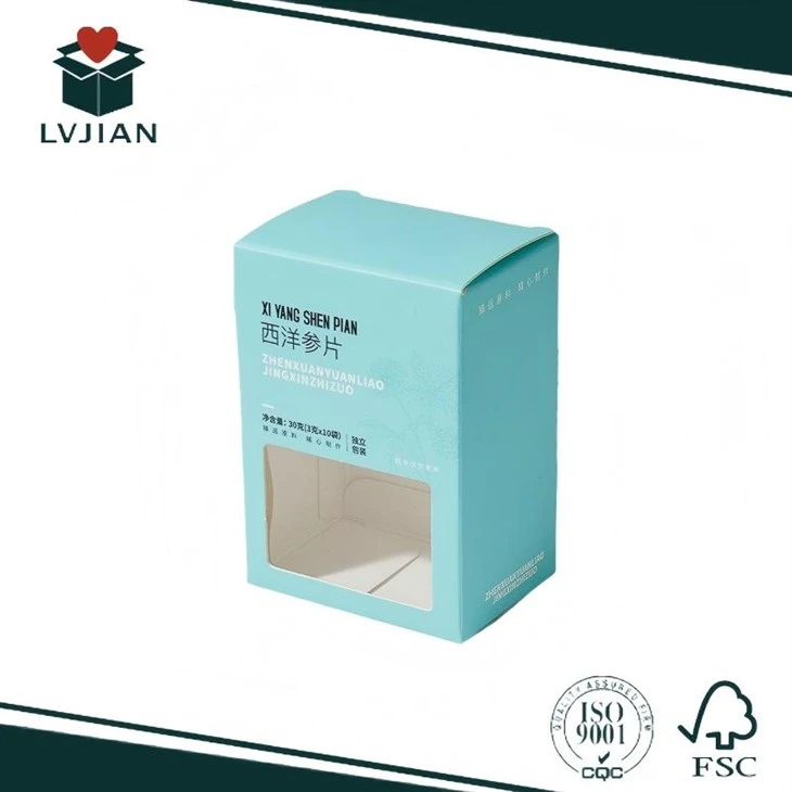 Scatola di carta per fette di ginseng americano